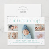 Maagtijdbewerkbare kleurweergave Aankondiging gebo Briefkaart (Voorkant / Achterkant)