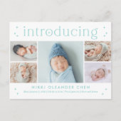 Maagtijdbewerkbare kleurweergave Aankondiging gebo Briefkaart (Voorkant)