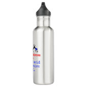 Maagzuur kan metaal oplossen - wetenschapsfeit waterfles  (Rechts)