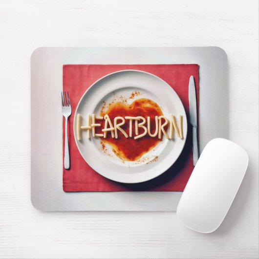 Maagzuur spaghetti diner muismat (Met muis)