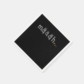 Maah Cute Funny Goat Lover Animal Boerderij Gift Servet (Hoek)