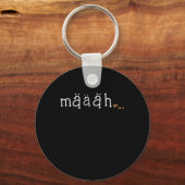Maah Cute Funny Goat Lover Animal Boerderij Gift Sleutelhanger (Voorkant)