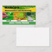 Maaien en gazon zorg Visitekaartje (Voorkant / Achterkant)