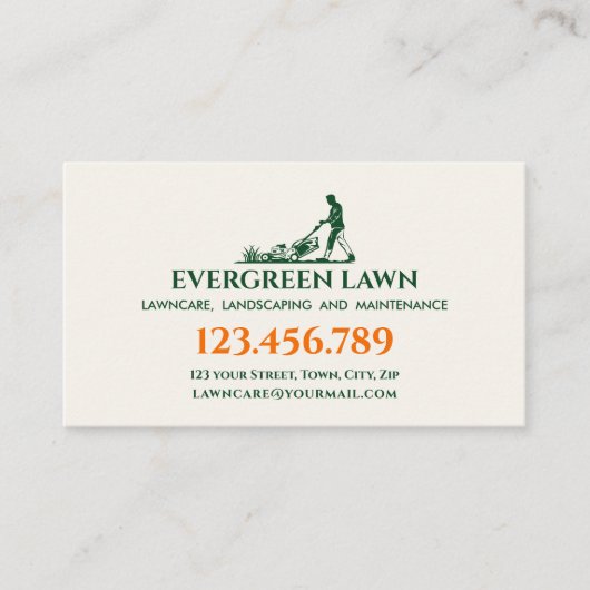 maaien grasverzorging gras landschapsarchitectuur  visitekaartje (Voorkant)