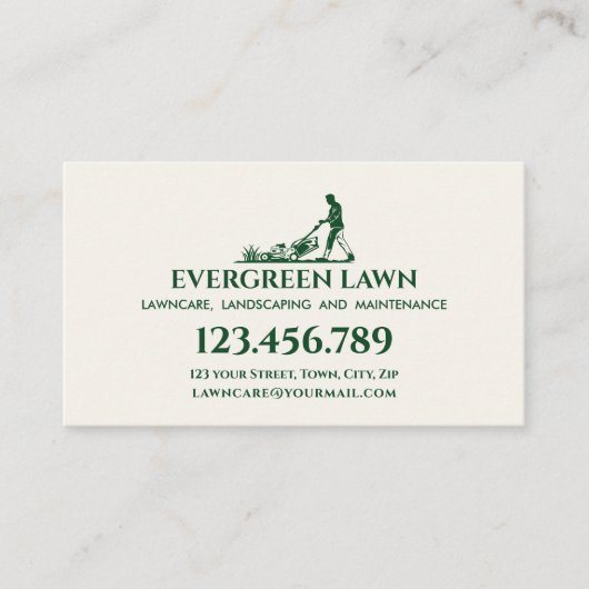 maaien grasverzorging gras landschapsarchitectuur  visitekaartje (Voorkant)