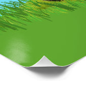 Maaien in Lawn Mower Verjaardagsfeest Perfect Poster (Hoek)