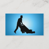 maaien met blauwe gloed visitekaartje (Achterkant)