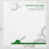 maaien van groene ringen briefhoofd (Voorkant / Achterkant)