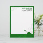 maaien van groene ringen briefhoofd (Staand voorkant)
