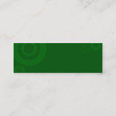 maaien van groene ringen mini visitekaartje (Achterkant)