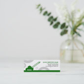 maaien van groene ringen mini visitekaartje (Staand voorkant)