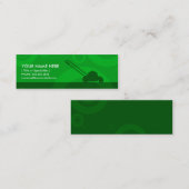 maaien van groene ringen mini visitekaartje (Voorkant / Achterkant)