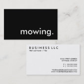 maaien. visitekaartje (Voorkant / Achterkant)