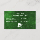 Maaier van groengras voor grasgewassen voor grassc visitekaartje (Achterkant)