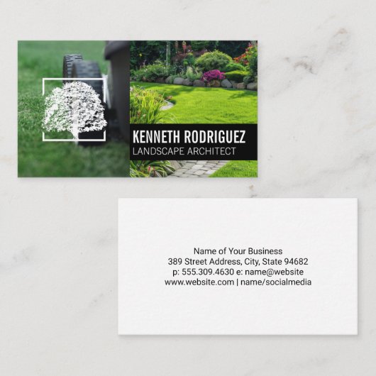 maaigras | achtertuin visitekaartje (Voorkant / Achterkant)