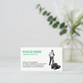 maaigras van man | grasmaaier visitekaartje (Staand voorkant)