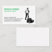 maaigras van man | grasmaaier visitekaartje (Voorkant / Achterkant)