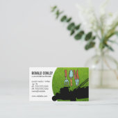 Maaimachine | Logo voor Tuingereedschap Visitekaartje (Staand voorkant)