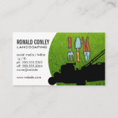 Maaimachine | Logo voor Tuingereedschap Visitekaartje (Voorkant)