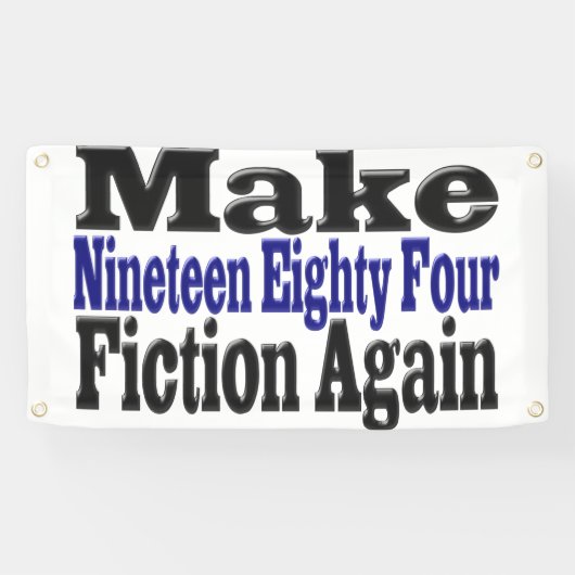 Maak 1984 weer een idee spandoek (Horizontaal)