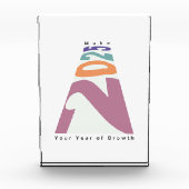 Maak 2025 jouw jaar van groei fotoblokken (Voorkant)