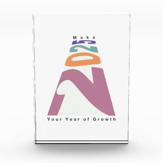 Maak 2025 jouw jaar van groei fotoblokken (Voorkant)