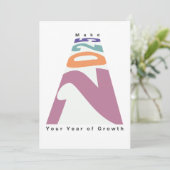 Maak 2025 jouw jaar van groei kaart (Staand voorkant)