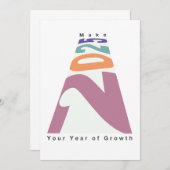 Maak 2025 jouw jaar van groei kaart (Voorkant / Achterkant)