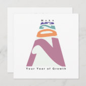 Maak 2025 jouw jaar van groei kaart (Voorkant / Achterkant)