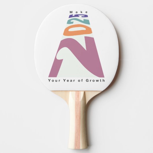 Maak 2025 jouw jaar van groei tafeltennisbatje (Voorkant)