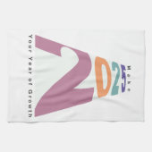 Maak 2025 jouw jaar van groei theedoek (Horizontaal)