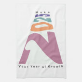 Maak 2025 jouw jaar van groei theedoek (Verticaal)