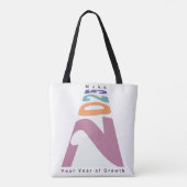 Maak 2025 jouw jaar van groei tote bag (Achterkant)