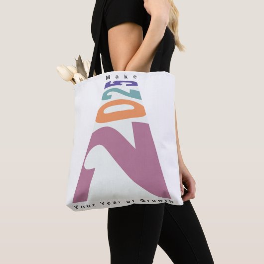 Maak 2025 jouw jaar van groei tote bag (Dichtbij)