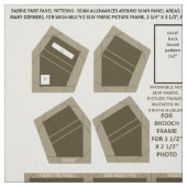 maak 2 wasbare stof geen naaiwerk fotoframes (Swatch)