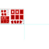 maak 2 wasbare stof op naad rode fotoframes (Delen)
