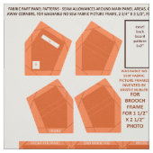maak 2 wasbare stof op naai oranje fotoframes (Swatch)
