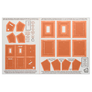 maak 2 wasbare stof op naai oranje fotoframes
