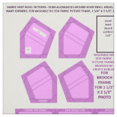 maak 2 wasbare stof op naairoze fotoframes (Swatch)