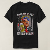 Maak 4 juli weer een geweldige trump Mannen Drink T-shirt (Design voorkant)