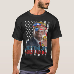 Maak 4 juli weer geweldig, grappige Trump American T-shirt