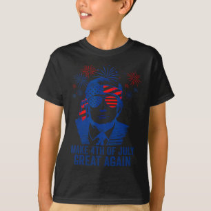 Maak 4 juli weer geweldig Mannen American Flag Fun T-shirt