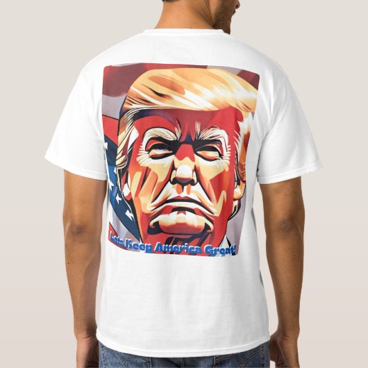 Maak 4 juli weer geweldig -Mannen T-shirt (Achterkant)