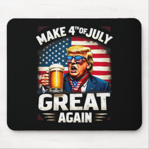 Maak 4 juli weer geweldig Trump Beer Drink 1 Muismat