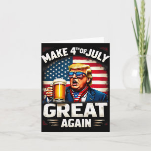 Maak 4 juli weer geweldig Trump-bier Drink Kaart