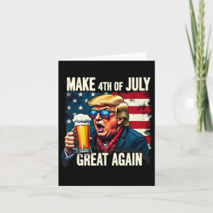 Maak 4 juli weer geweldig Trump-bier Drink Kaart
