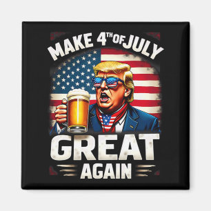 Maak 4 juli weer geweldig Trump-bier Drink Magneet