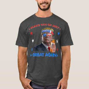 Maak 4 juli weer groot, grappig patriottisch t-shirt