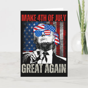 Maak 4 juli weer groot, grappig Trump Amerikaans Kaart