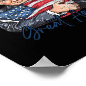Maak 4 juli weer groot, grappig Trump patriottisch Poster (Hoek)